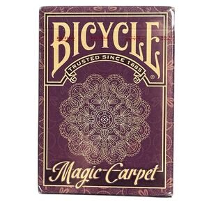 Bicycle brand NWT playing cards Magic Carpet sealed made USA air cushion finish